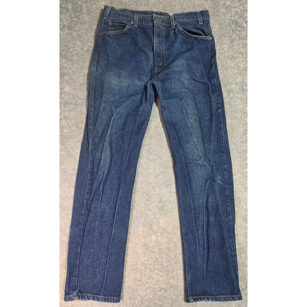 Levis 505 Vintage Orange Tab Jeans Mens 34x32 Medium Wash 90s 1993 Denim Levi's